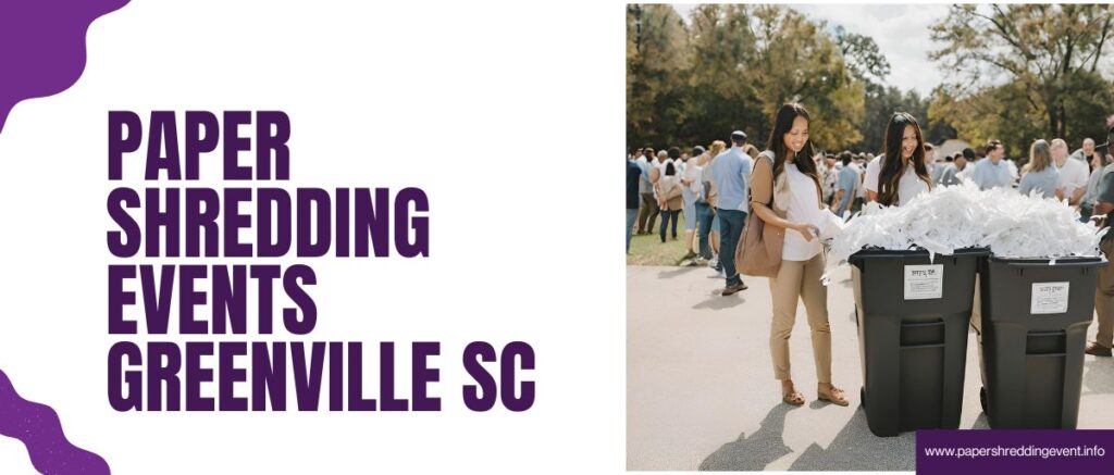 Paper Shredding Events Greenville SC
